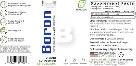 Liquid Boron | 96 Day Supply