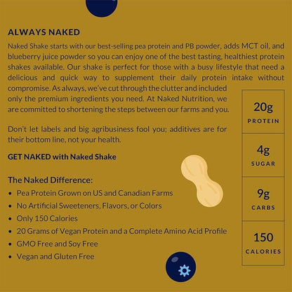 NAKED Shake - Peanut Butter Blueberry 30 Servings