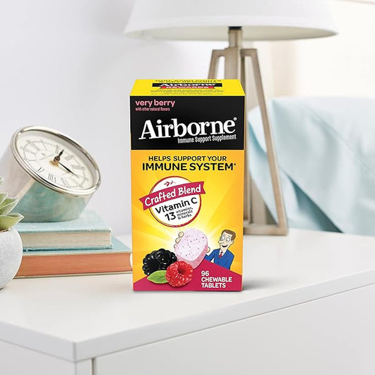 Airborne 1000mg Vitamin C Chewable Tablets 96 Chewable