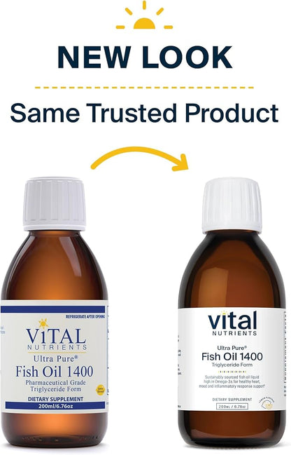 Vital Nutrients - Ultra Pure Fish 1400 (Pharmaceutical 200 ml