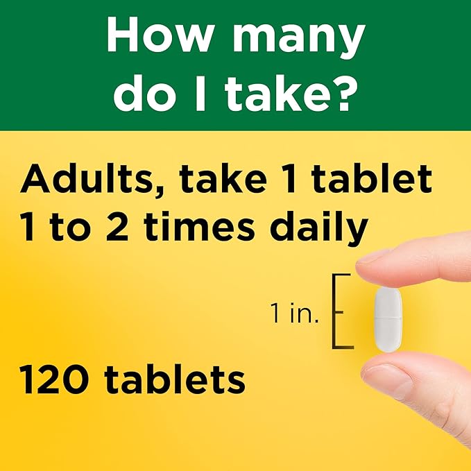Nature Made Calcium 600 mg D3, Dietary 120 Tablets 3)