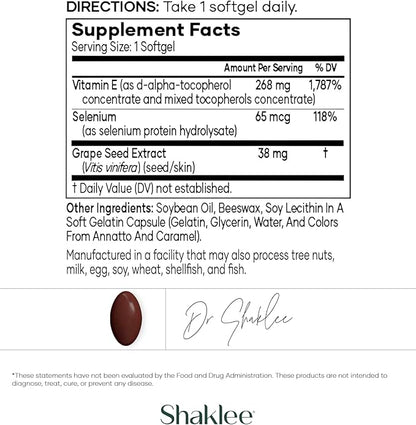 Shaklee - Vitamin E: -Supports Heart, 400 IU 90 Softgels