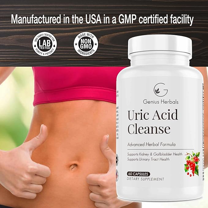 Uric Acid Cleanse – Supports Kidney, 60 Capsules