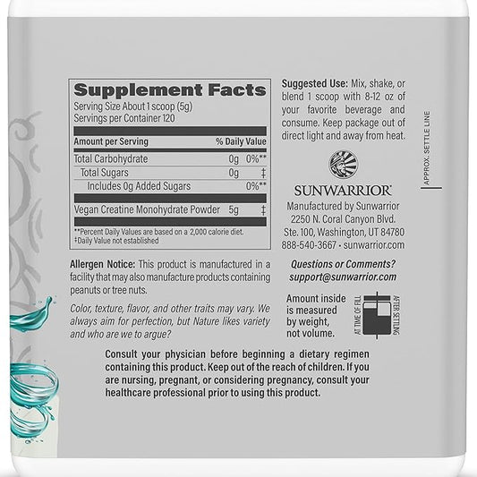 Creatine Monohydrate Powder Micronized PreWorkout Recovery Supplement (120 Servings)