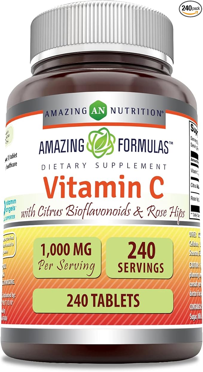Amazing Formulas Vitamin C with Rose 240 Tablets