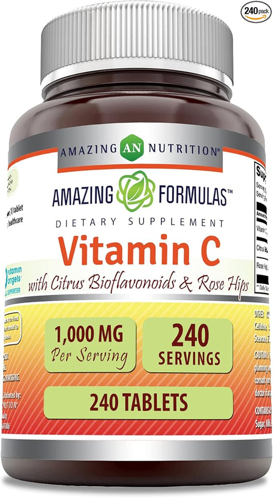 Amazing Formulas Vitamin C with Rose 240 Tablets
