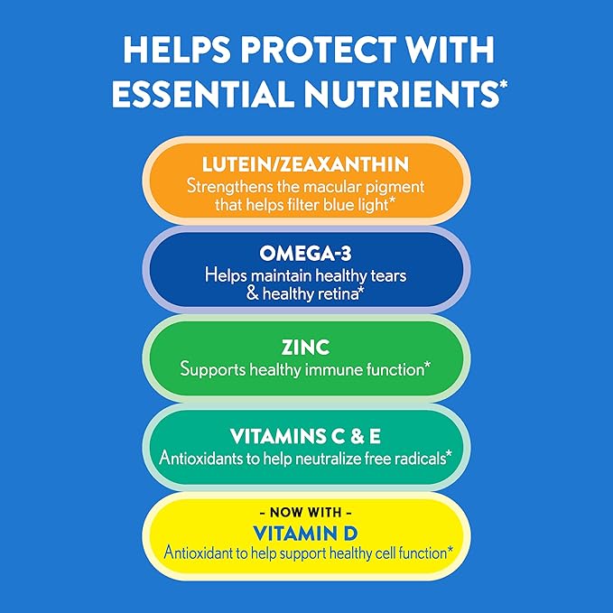 Ocuvite Eye Vitamin & Mineral Supplement, 3, Lutein, 90 Softgels