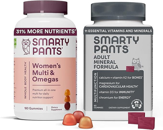 SmartyPants Women's Multivitamin Gummies and Mineral (180 + 60 Count)