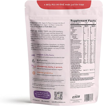 Mighty Strawberry Milk 2 Billion 15-30 Servings