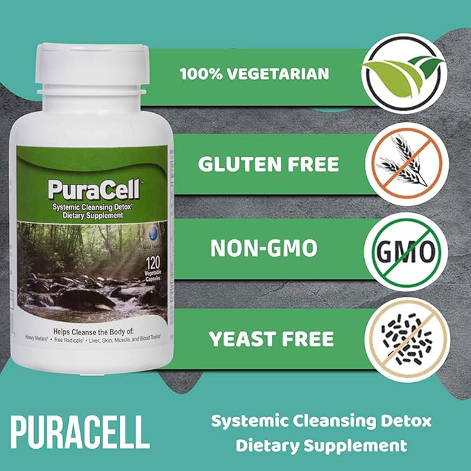 PuraCell Detox Maximum Strength Cleanse Supplement (120 Count)