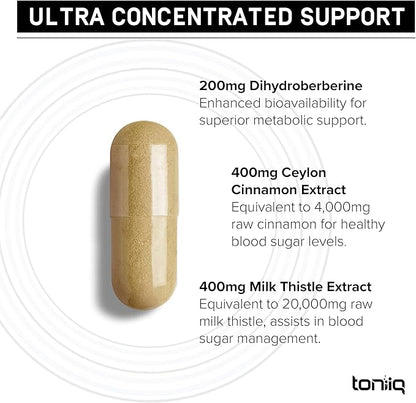 Ultra Concentrated Dihydroberberine Supplement 24,000 mg 200mg GlucoVantage 5X More