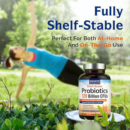 Innate Vitality Probiotics 120 Billion CFUs 34 Strains 30 Vegan