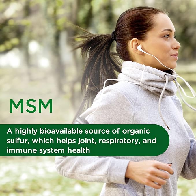EMERALD LABS MSM 1000mg 200 Vegetable 100-Day Supply)