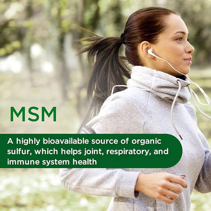 EMERALD LABS MSM 1000mg 200 Vegetable 100-Day Supply)