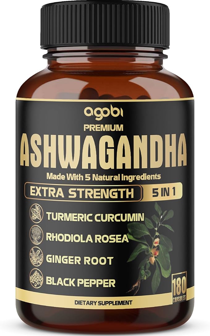 5in1 Premium Ashwagandha Capsules 180 Caps 6 Months
