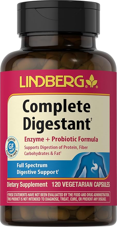 Lindberg Complete Digestant Multi-Enzyme Formula 120 Capsules