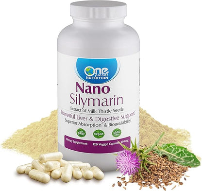 Nano Silymarin Supplements- Milk Thistle Seeds 120 Veggie 250 mg