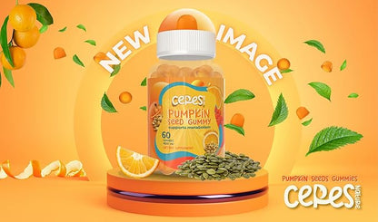 Pumpkin Seed Oil Gummies 4,000 mg for Hair Growth, Urinary Tract Support, Bladder Control Supplement, Younger Looking Skin & Face, Rich in Omega 3, Omega 6 & Essential Fatty Acids– Sugar-Free!