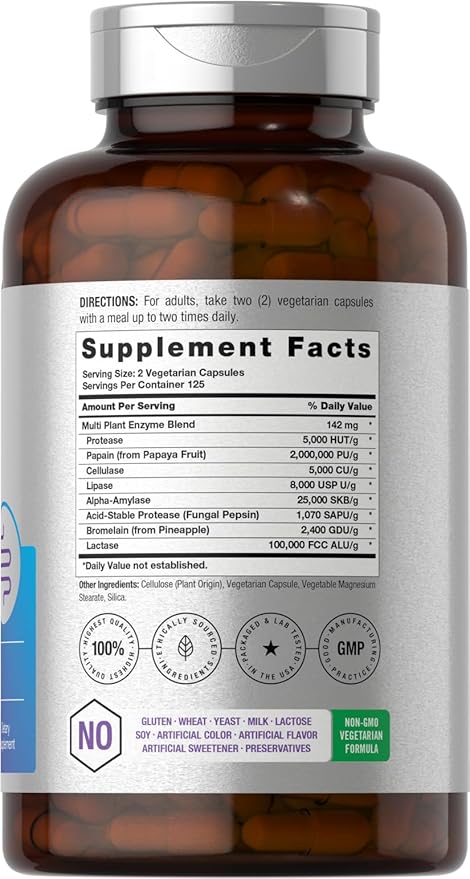Horbäach Essential Digestive Enzymes 250 Capusles