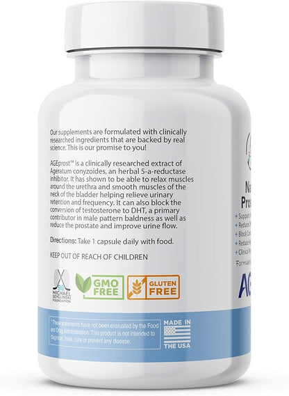'-- Best Natural Herbal Prostate Health Support - Supplement for Men - Reduce Frequent Urination & Midnight Bathroom Trips - DHT Blocker Hair Loss Supplement