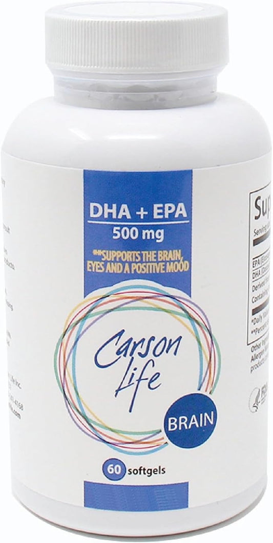 Carson Life DHA EPA Omega 3 3 Supplement 60 Softgels