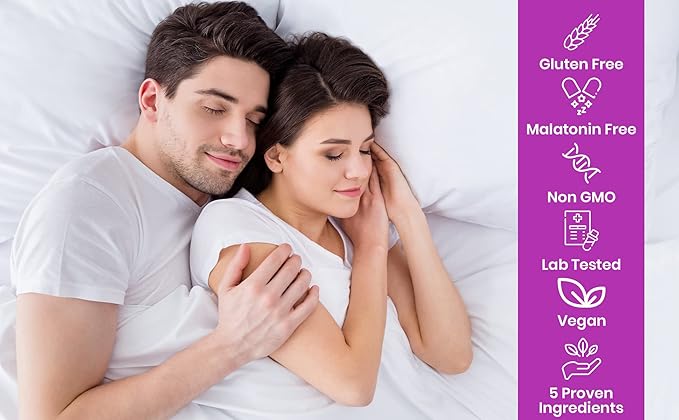 Natural Sleep Aid for Longer, Restful (60 Vegan (1)