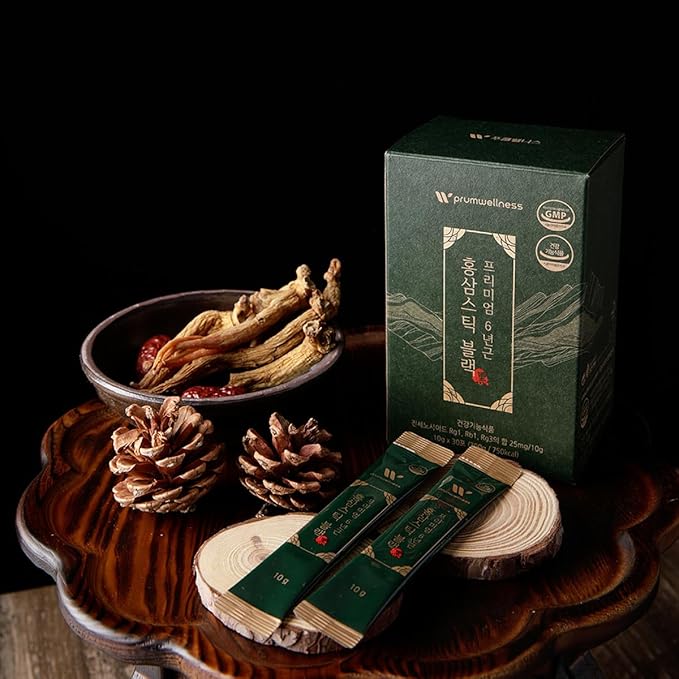 Korean Red Ginseng Sticks –Premium Red 25mg] 30P) 30P)