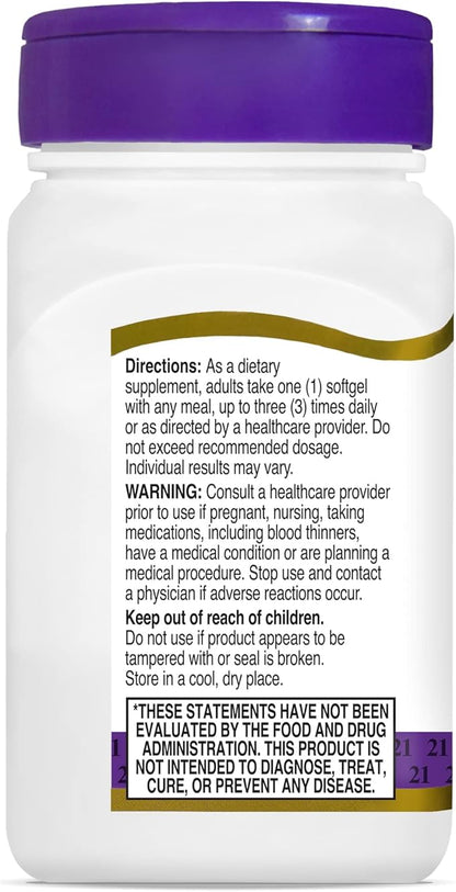 21st Century Fish Oil 1000 mg 60 Count 3)