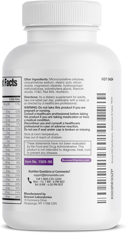Bronson ONE Daily Women’s 50+ Complete 90 Tablets