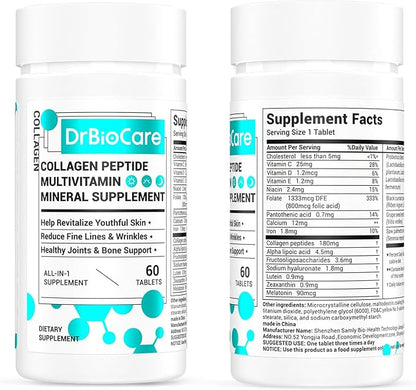 Collagen Peptides for Women, Beauty Vitamin D3, Probiotics 120 Tablets