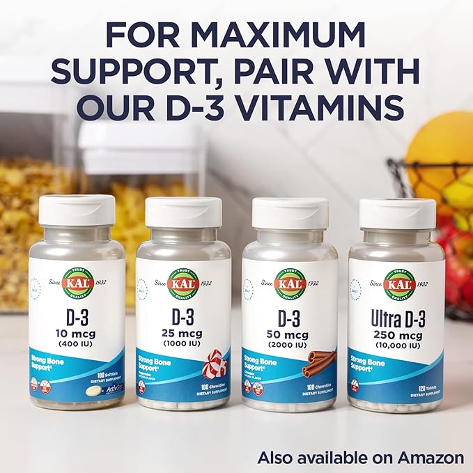 KAL Vitamin K2 MK7 ActivMelt 100 K2 MK7, MK7, Bone 60 Servings, 60 Micro