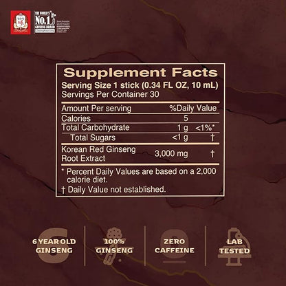 Korean Red Ginseng Everytime Limited 3000mg -30 Sticks