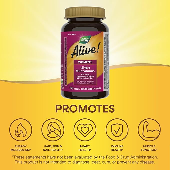 Nature's Way Alive! Women's Daily Ultra B12, 150 150 Tablets