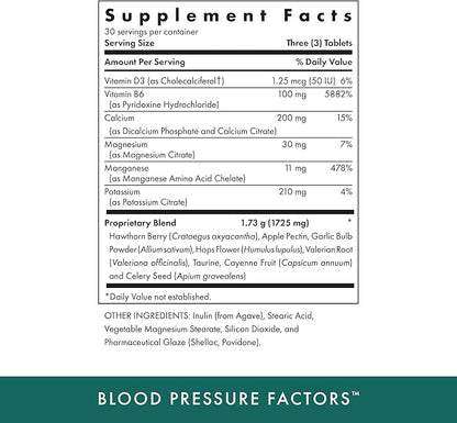 MICHAEL'S Health Naturopathic Programs Blood Pressure Factors 90 Vegetarian 1 - 30 Servings