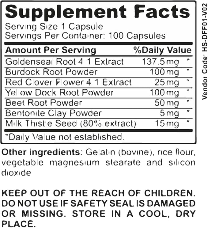 Herbal Detoxifier - Liver Health Support Seed(80% Extract), -100 Capsules