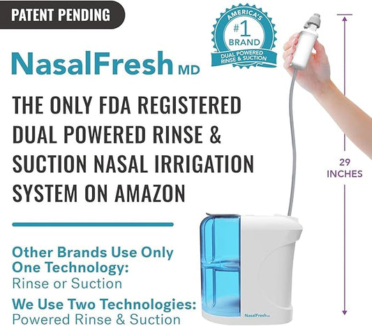 NASALFRESH MD - Dual Powered Nasal -60 Saline 2 Nose