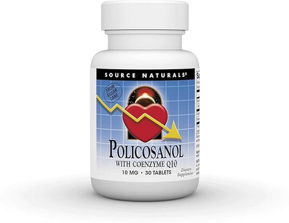 Source Natruals Policosanol with Coenzyme Q10, 10 Mg 30 Tablets