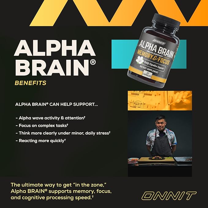 ONNIT Alpha Brain Premium Nootropic Brain 30 Count,