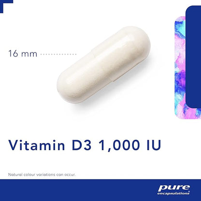 Pure Encapsulations Vitamin D3 25 mcg (1,000 IU) 120 Capsules