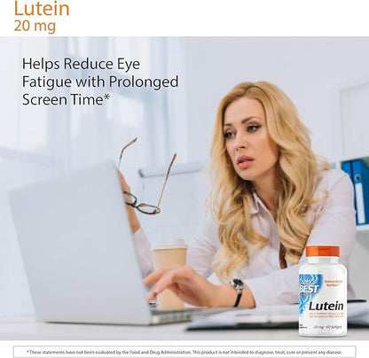 Doctor's Best Lutein with Gluten Free, 60 Softgels