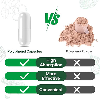 2250 MG Polyphenols Supplement Over 20 270 Capsules