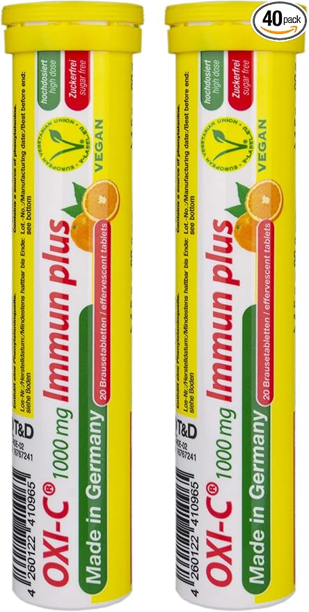 T&D Oxi C 1000 mg Vitamin C 40 Vegan