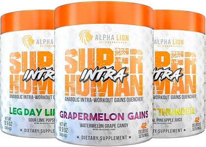 ALPHA LION Superhuman Intra Workout Powder for Men & Women, Amino Acids Drink, Muscle Recovery Supplement, BCAA Powder, Electrolytes & Hydration Mix (42 Servings, Tropical Pineapple Juice Flavor)