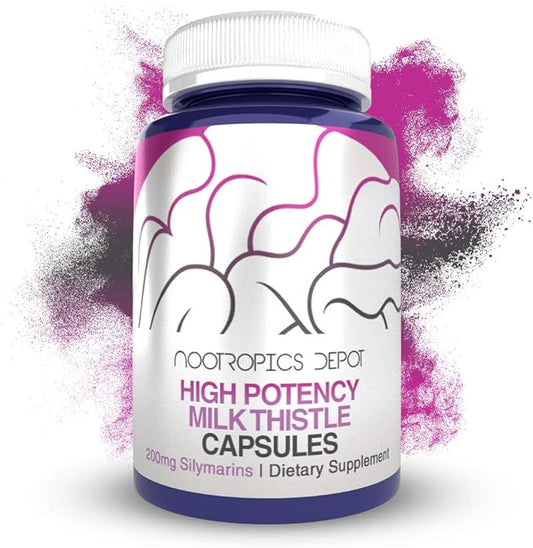 High Potency Milk Thistle Extract Capsules 200mg of 60 Count
