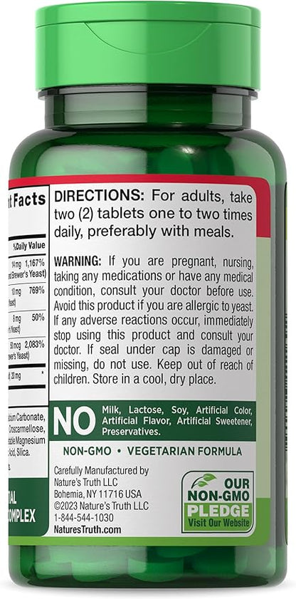Nature's Truth Vitamin B Complex B12 | 165 Tablets