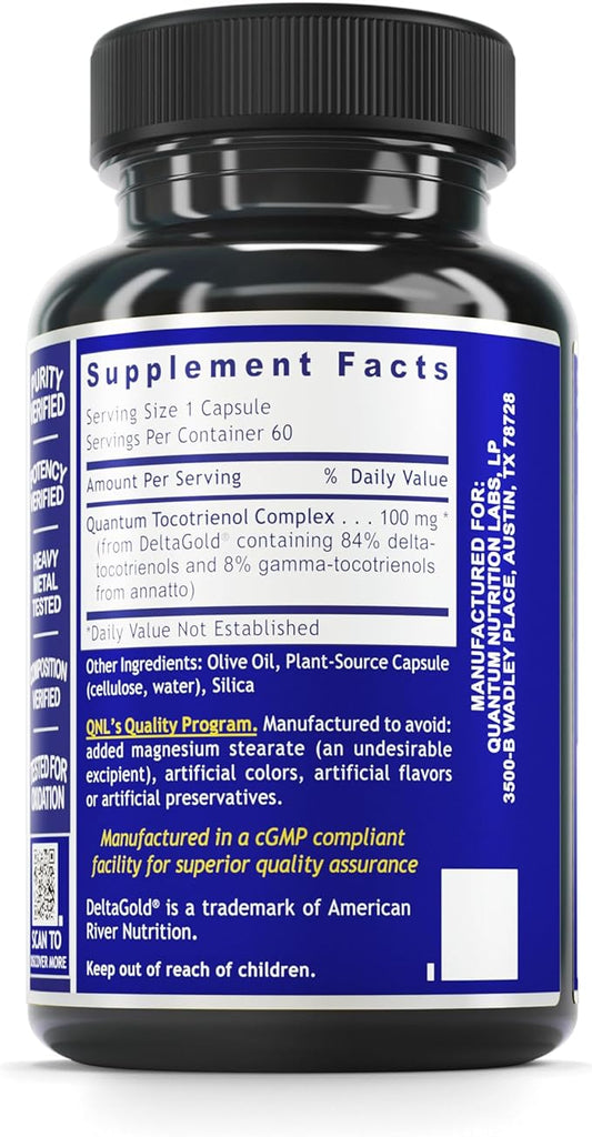 QNL Quantum Delta Tocotrienol 60 Plant-Source