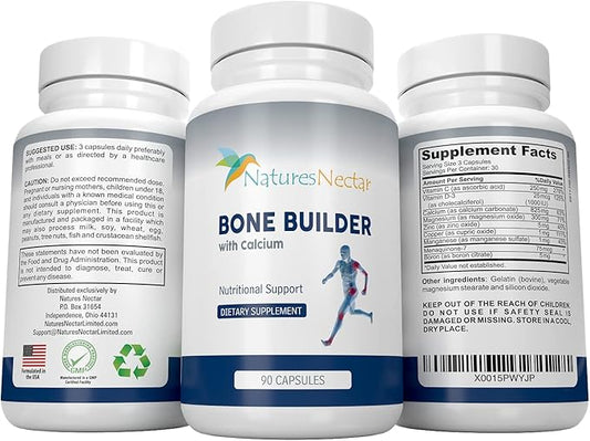 Bone Builder Joint Supplements for Women - Increased Bone Health Plus New Growth - Bone Strength Formula - Organic Bone Care for Max Raw Absorption Boost - Feel New Life & Alive
