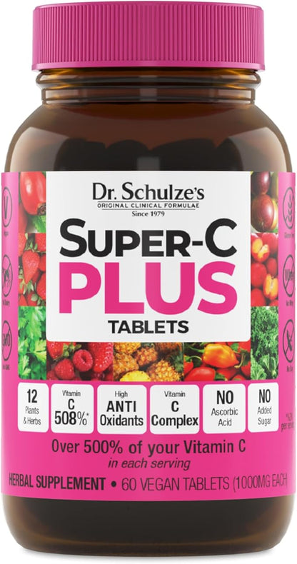 Dr. Schulze's | Super-C Plus | 60 Chewable (1000 mg)