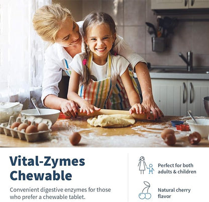 Klaire Labs Vital-Zymes Digestive Enzymes Chewable (180 Tablets)