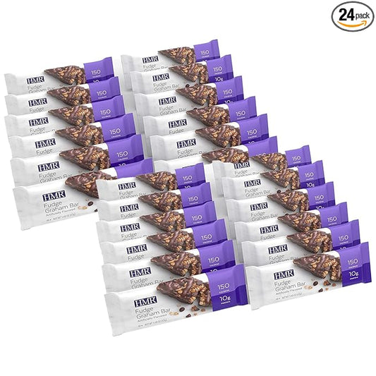 HMR Bar, Fudge Graham Protein Bar 10g of 24 Count
